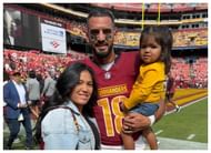 Marcus Mariota and his wife's kid